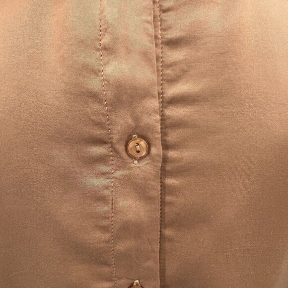 Young Fabulous & Broke Rosie Button Back Blouse In Burnt Sienna Workwear Med‎ - Picture 7 of 8